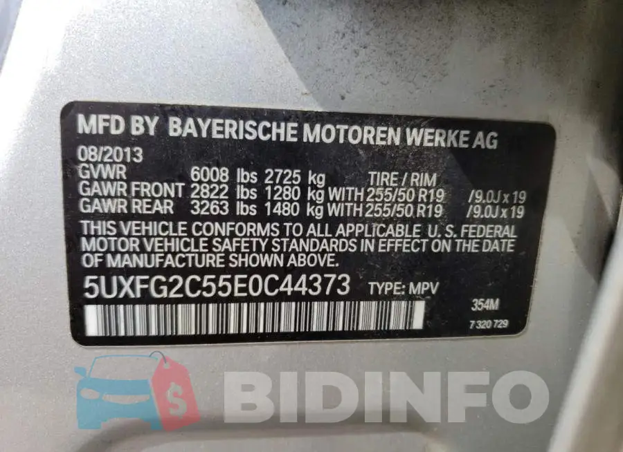5UXFG2C55E0C44373 Photo# 13