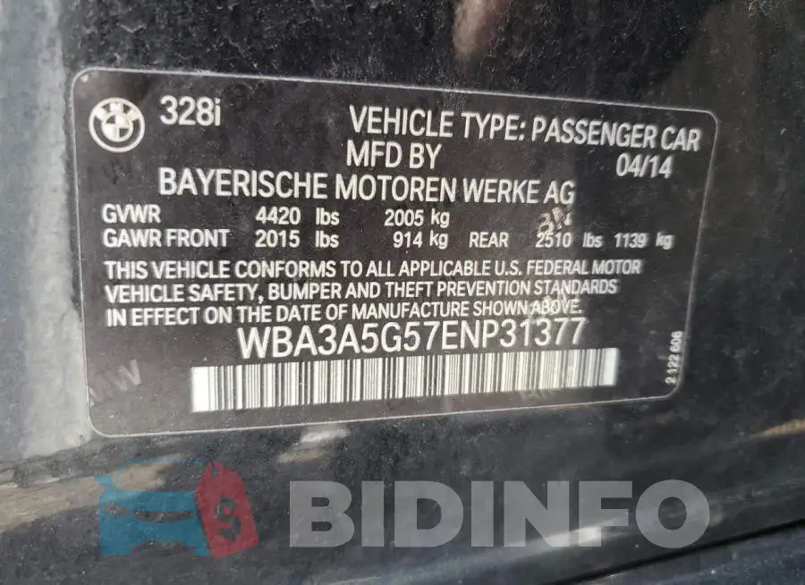 WBA3A5G57ENP31377 Photo# 12