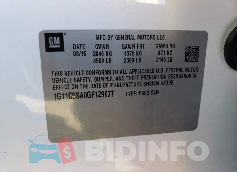 1G11C5SA0GF129077 Photo# 13