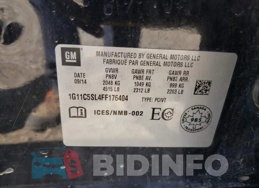 1G11C5SL4FF176404 Photo# 12