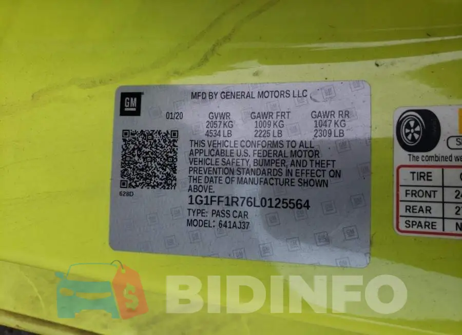 1G1FF1R76L0125564 Photo# 12