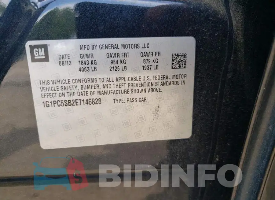 1G1PC5SB2E7146828 Photo# 12