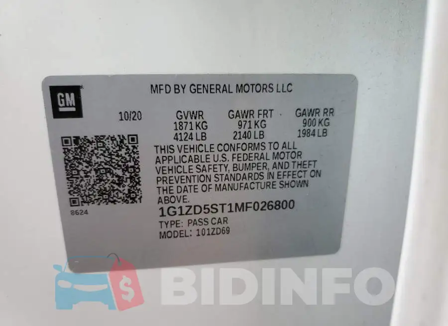 1G1ZD5ST1MF026800 Photo# 12