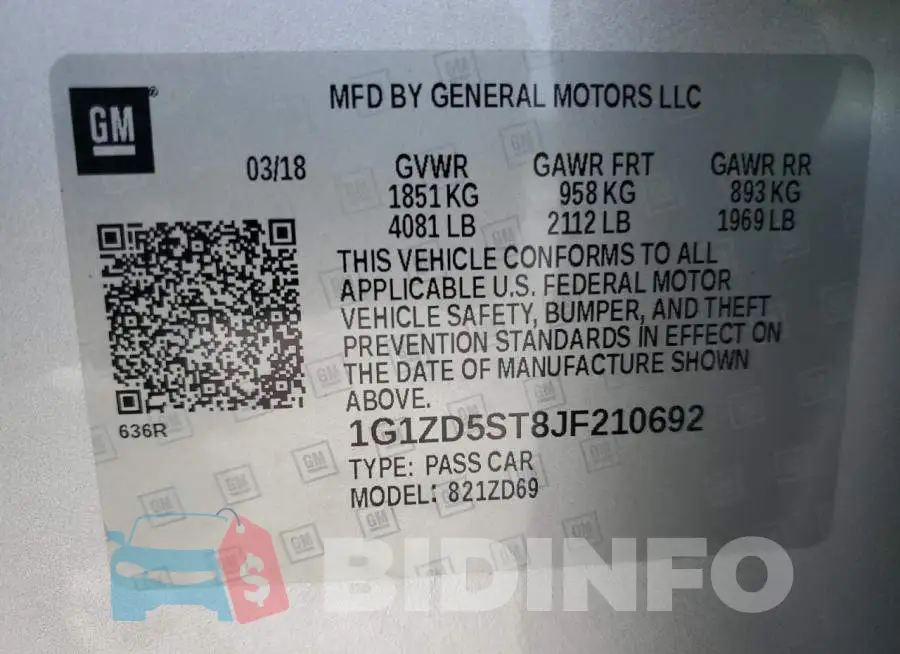 1G1ZD5ST8JF210692 Photo# 12