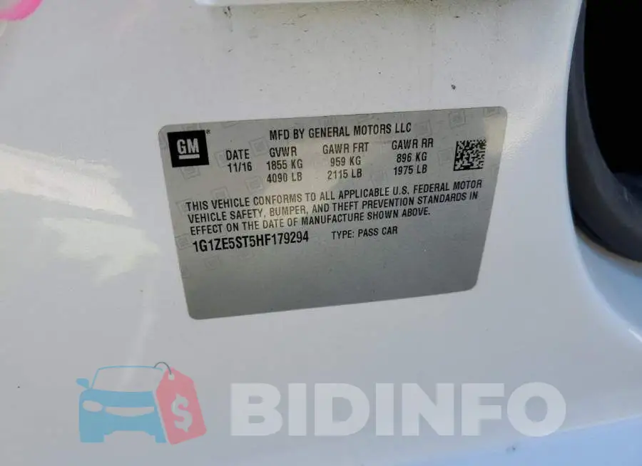1G1ZE5ST5HF179294 Photo# 13