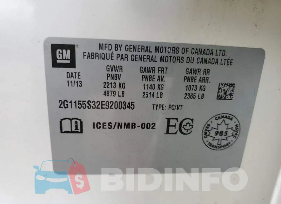 2G1155S32E9200345 Photo# 12
