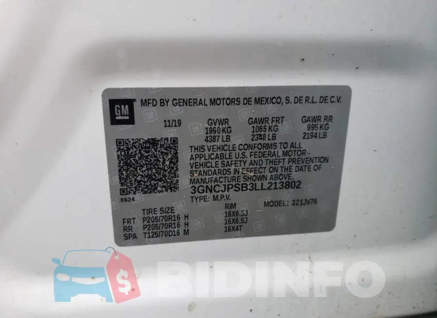 3GNCJPSB3LL213802 Photo# 13