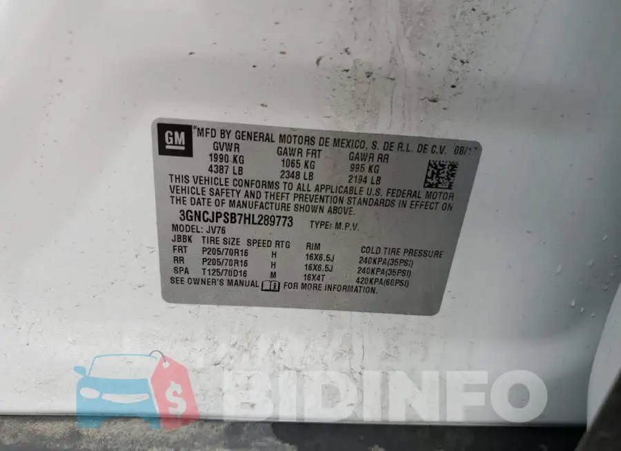 3GNCJPSB7HL289773 Photo# 12