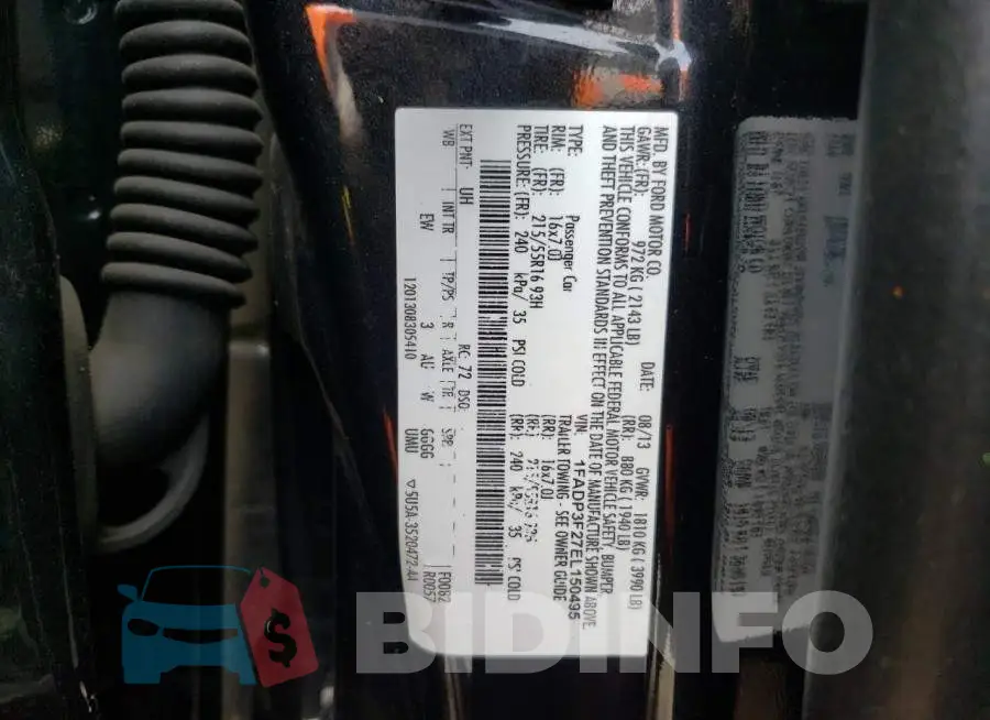 1FADP3F27EL150495 Photo# 12