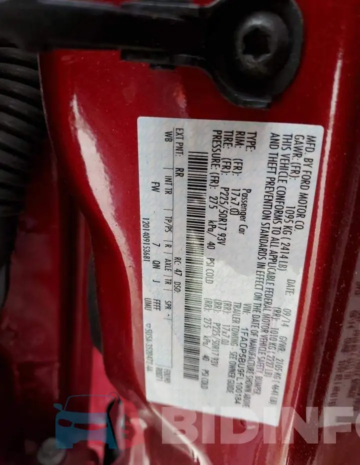 1FADP5BU9FL100184 Photo# 14