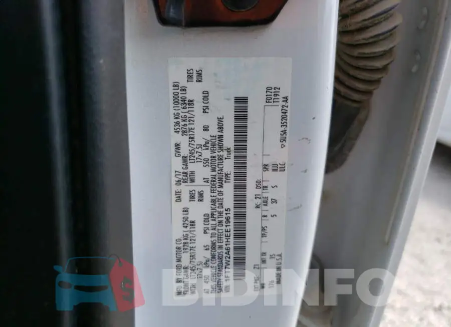 1FT7W2A61HEE19615 Photo# 13