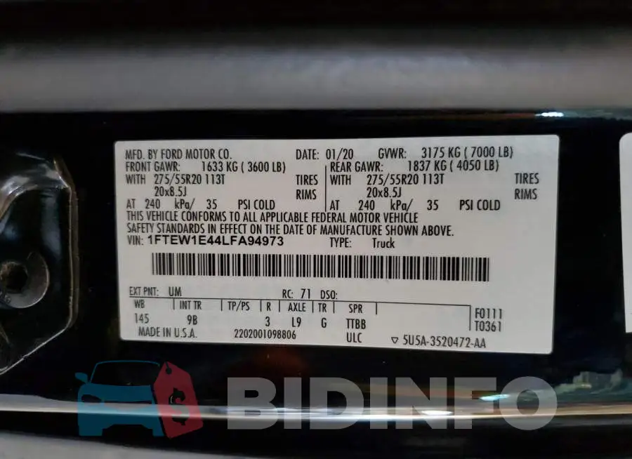 1FTEW1E44LFA94973 Photo# 12
