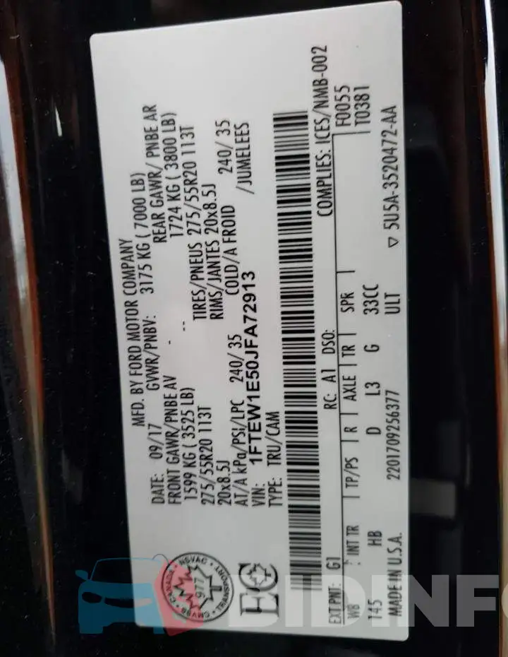 1FTEW1E50JFA72913 Photo# 12