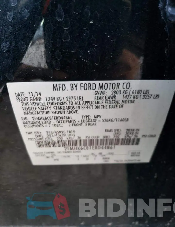 2FMHK6C81EBD44861 Photo# 13