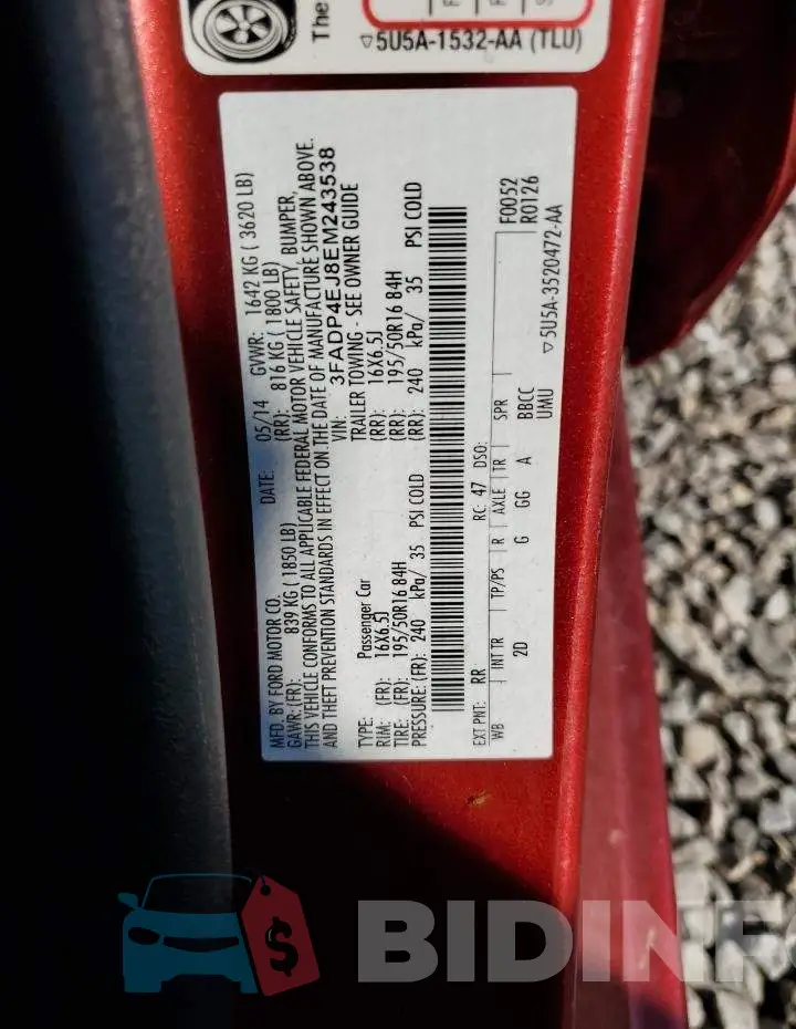 3FADP4EJ8EM243538 Photo# 12