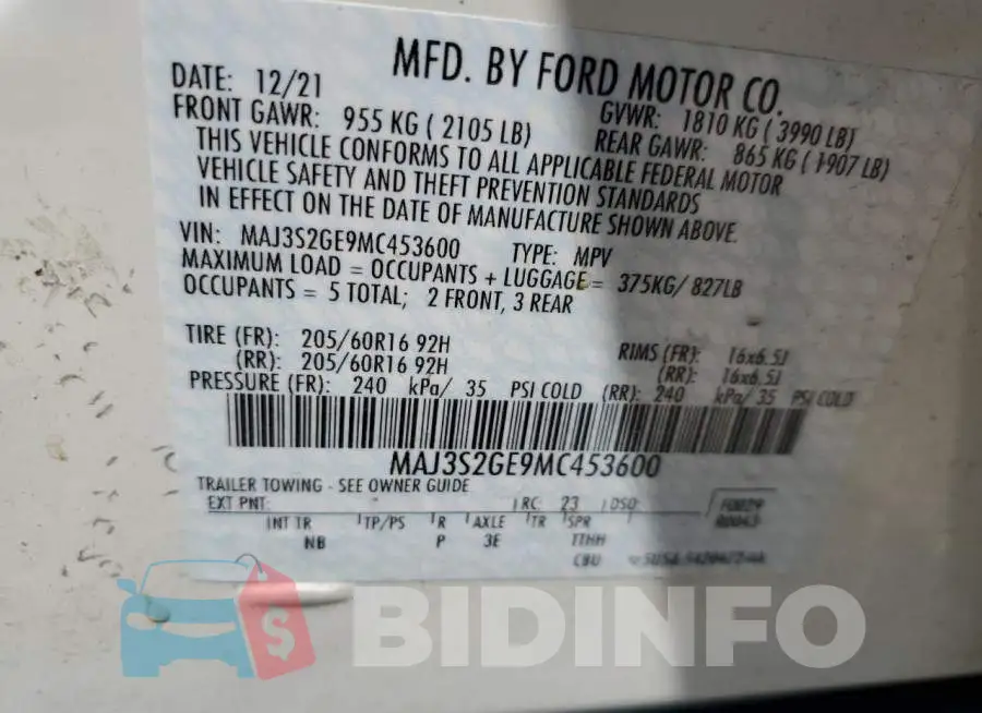 MAJ3S2GE9MC453600 Photo# 12