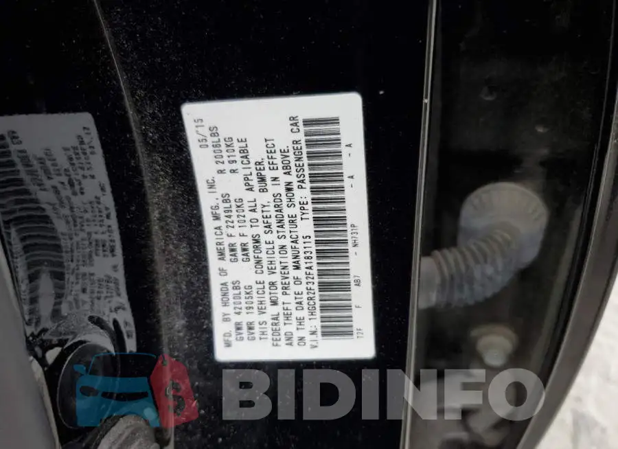 1HGCR2F32FA183115 Photo# 12