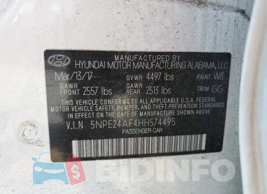 5NPE24AF4HH574495 Photo# 12