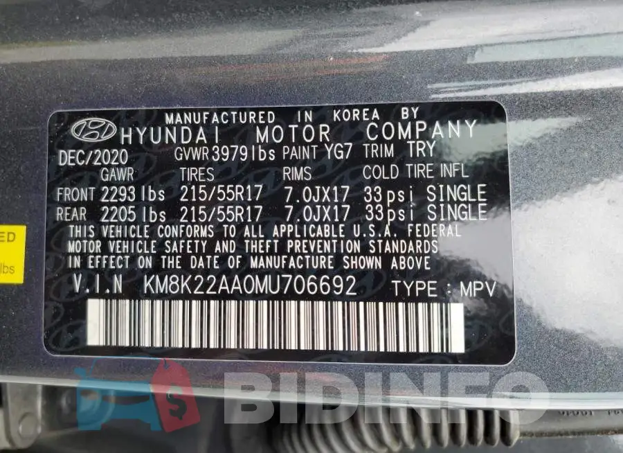 KM8K22AA0MU706692 Photo# 13