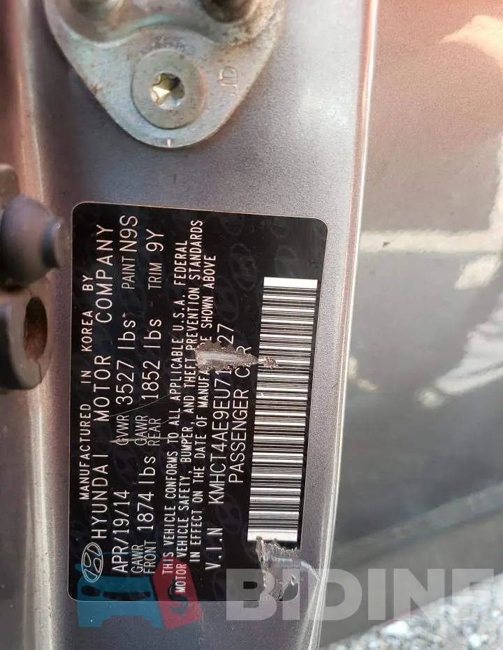 KMHCT4AE9EU712427 Photo# 12