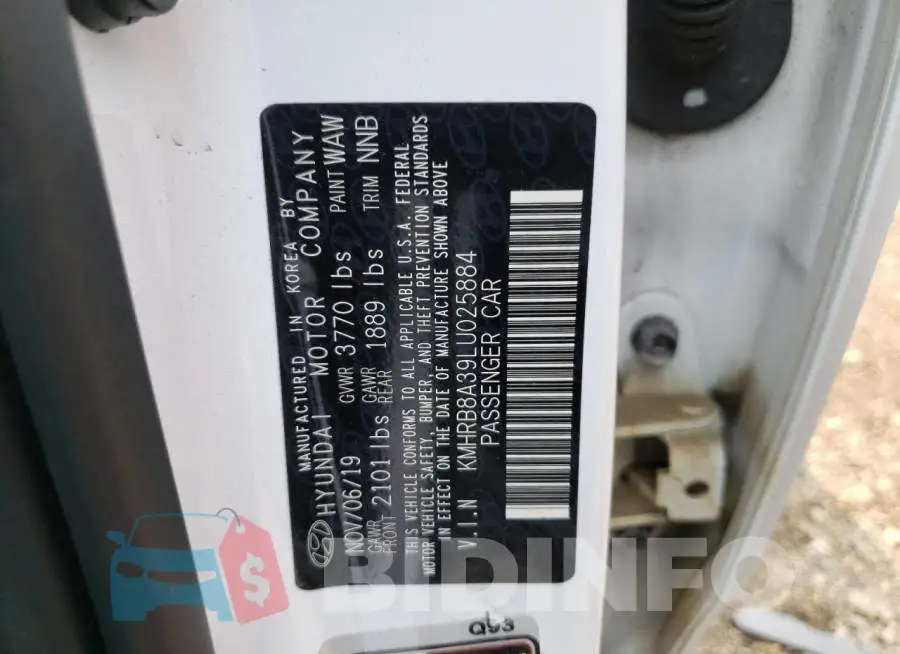 KMHRB8A39LU025884 Photo# 13