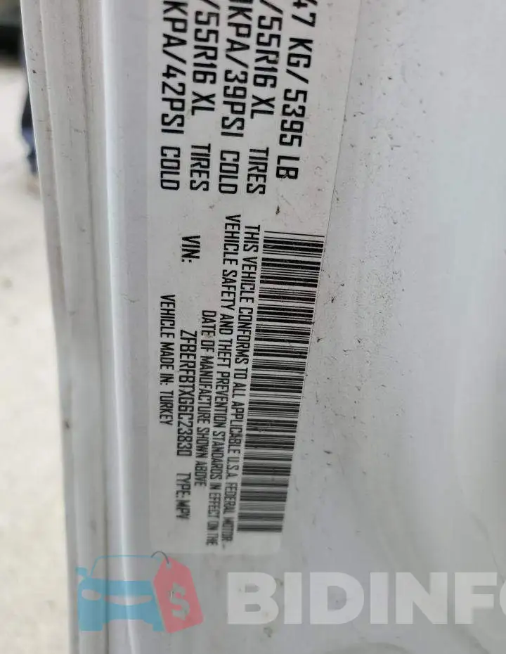 ZFBERFBTXG6C23830 Photo# 13