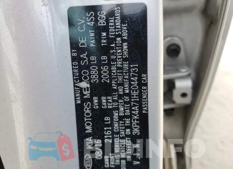3KPFK4A71HE044731 Photo# 12