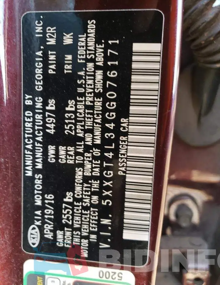 5XXGT4L34GG076171 Photo# 12
