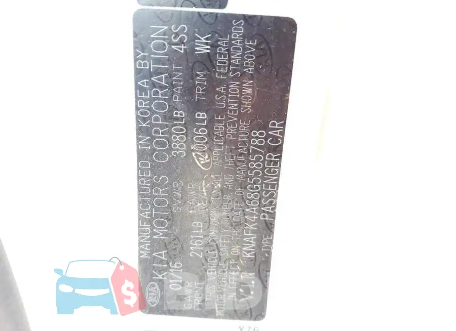 KNAFK4A68G5585788 Photo# 12