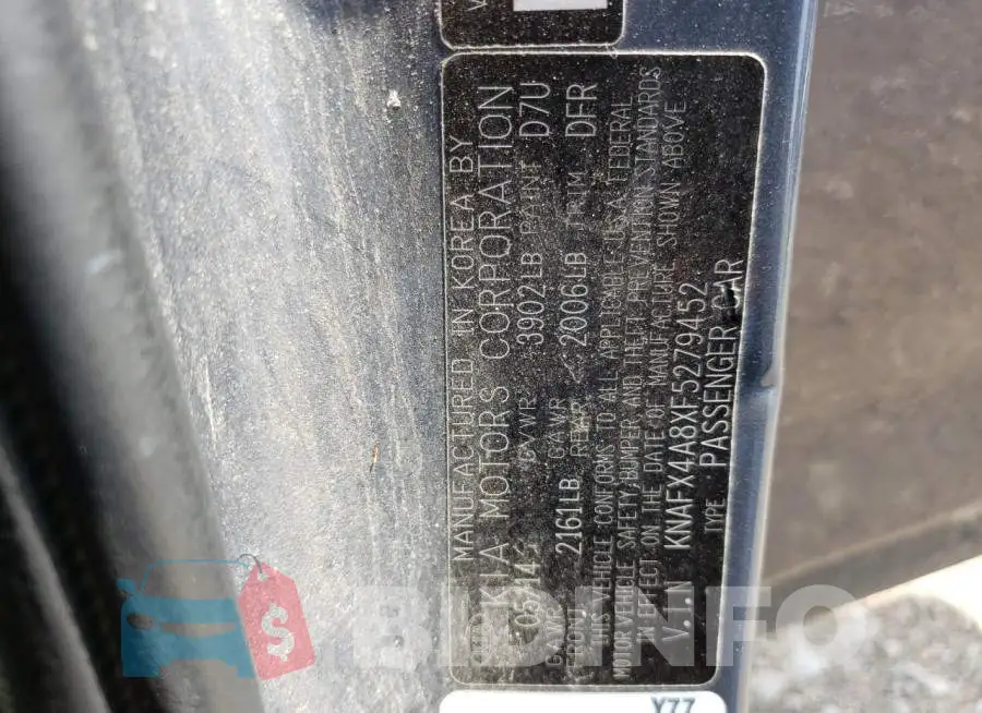 KNAFX4A8XF5279452 Photo# 13