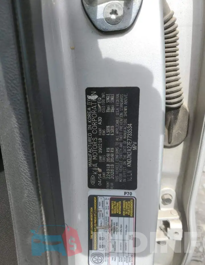 KNDJN2A27E7733534 Photo# 13