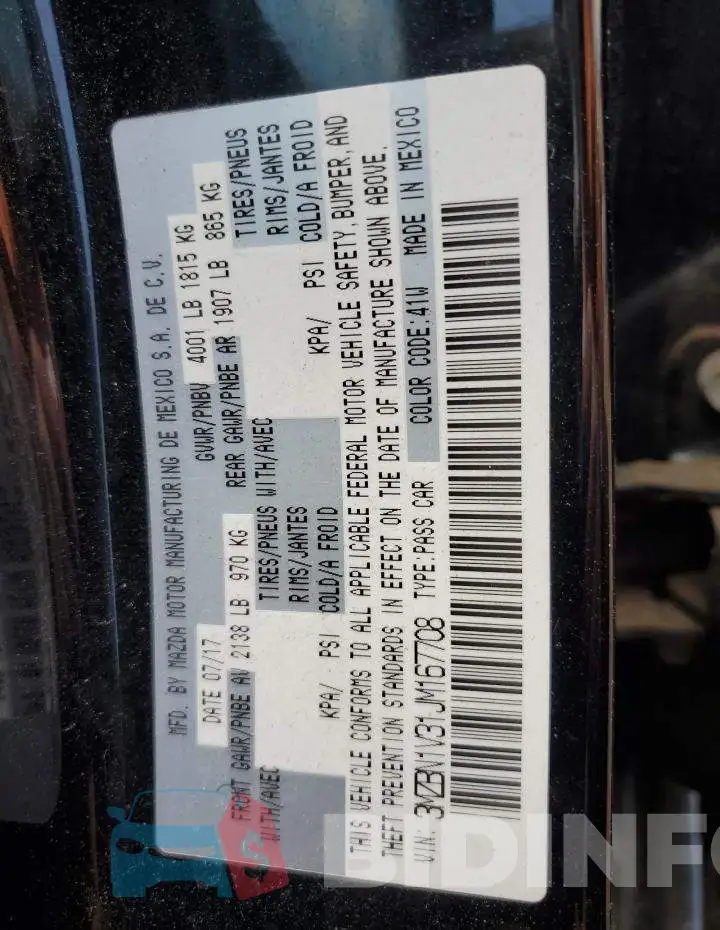 3MZBN1V31JM167708 Photo# 13