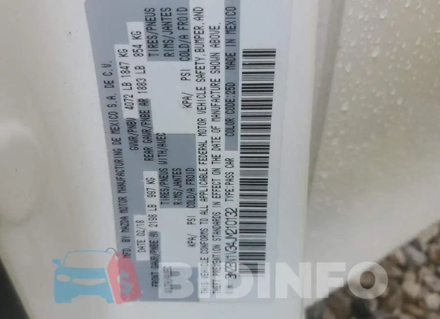 3MZBN1V34JM210132 Photo# 12