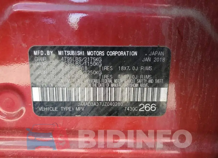 JA4AD3A37JZ040280 Photo# 13