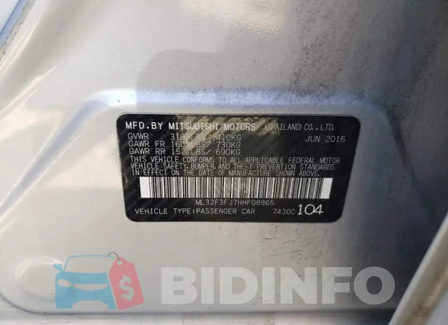 ML32F3FJ7HHF08865 Photo# 12