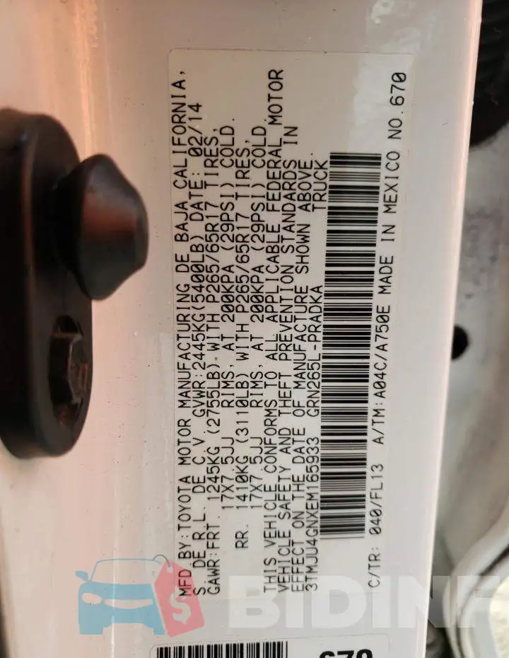3TMJU4GNXEM165933 Photo# 12