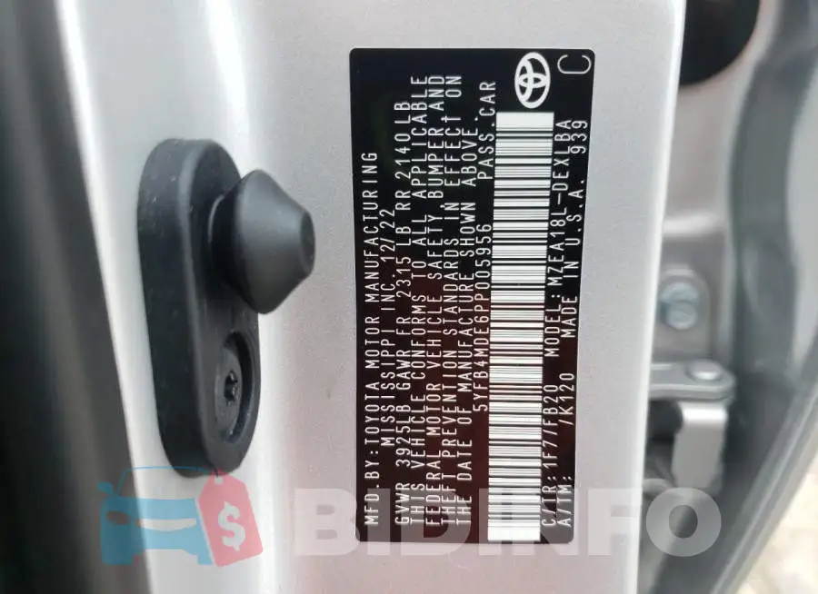 5YFB4MDE6PP005956 Photo# 12