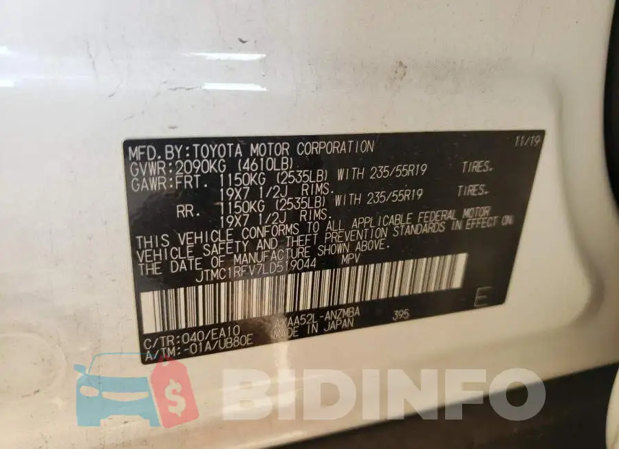JTMC1RFV7LD519044 Photo# 14