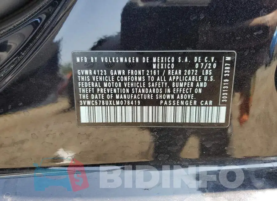 3VWC57BUXLM078419 Photo# 12