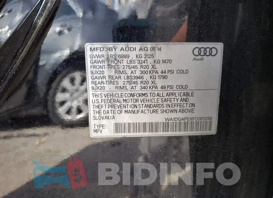 WA1DGAFEXFD001299 Photo# 14