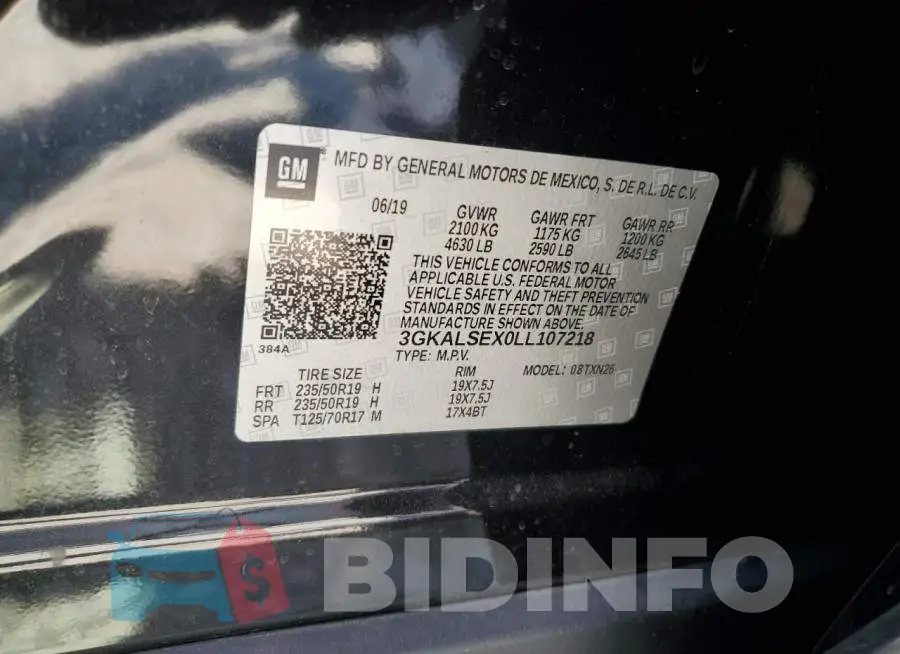 3GKALSEX0LL107218 Photo# 13