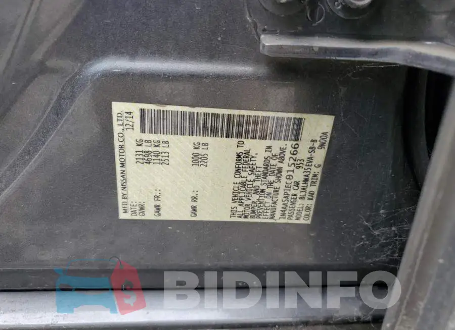1N4AA5AP1EC915266 Photo# 12