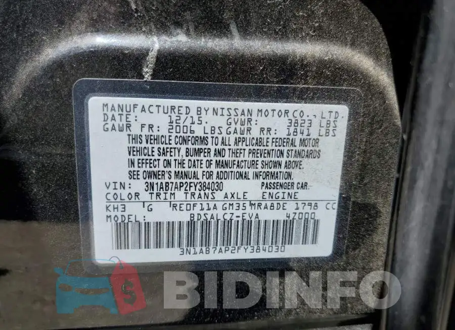 3N1AB7AP2FY384030 Photo# 12