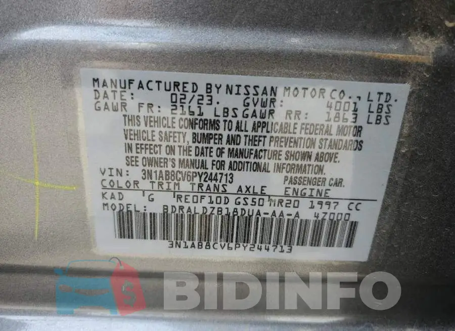 3N1AB8CV6PY244713 Photo# 12