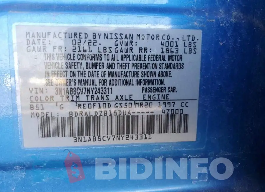 3N1AB8CV7NY243311 Photo# 12
