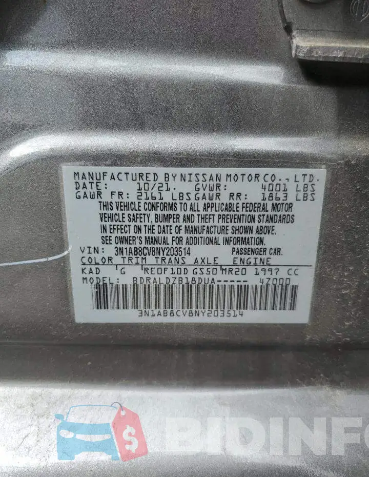 3N1AB8CV8NY203514 Photo# 12