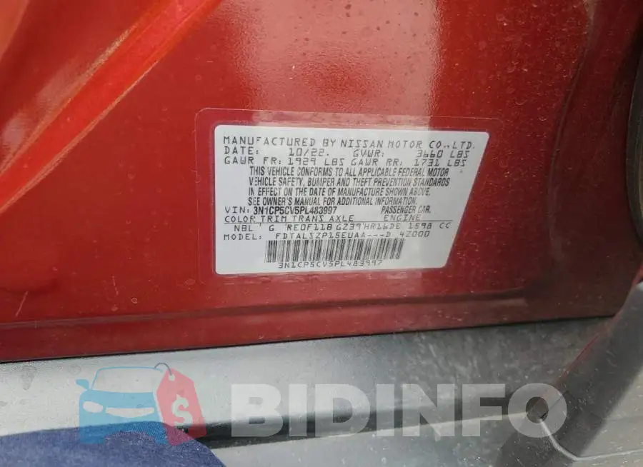 3N1CP5CV5PL483997 Photo# 12