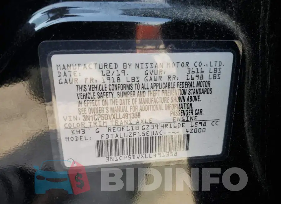 3N1CP5DVXLL491358 Photo# 13