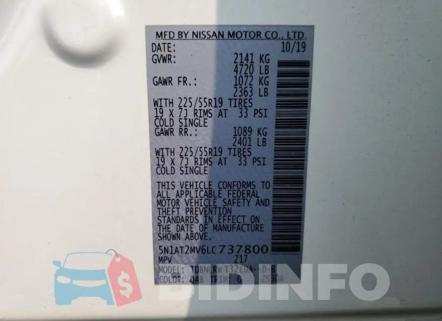 5N1AT2MV6LC737800 Photo# 12