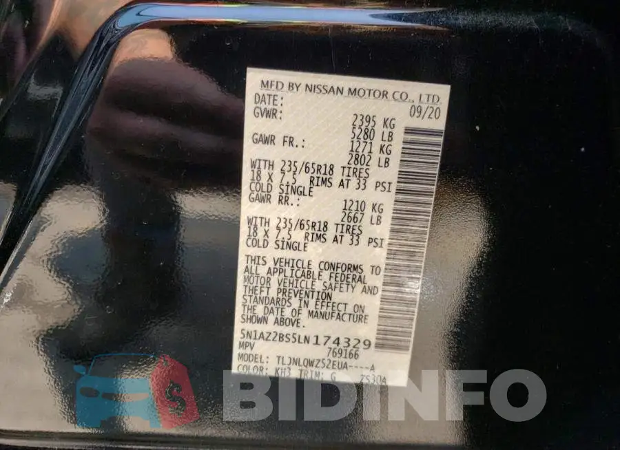 5N1AZ2BS5LN174329 Photo# 13